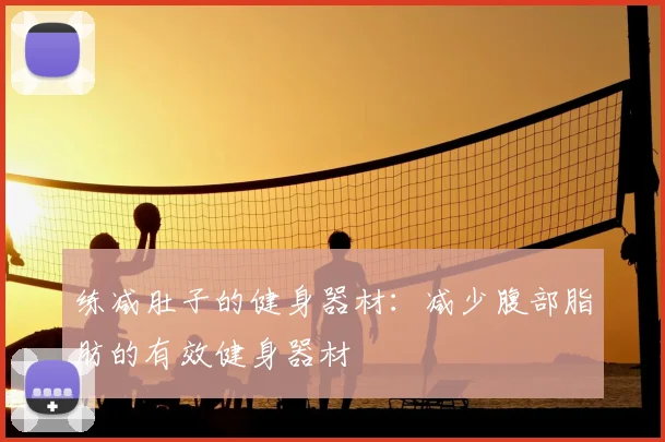 练减肚子的健身器材:减少腹部脂肪的有效健身器材
